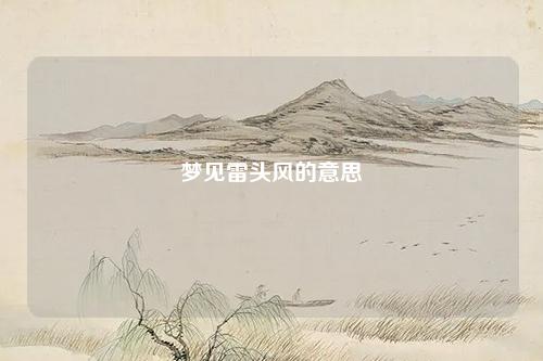 雷头风的意思