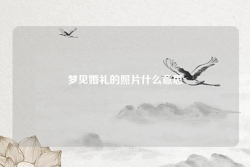 婚礼的照片什么意思